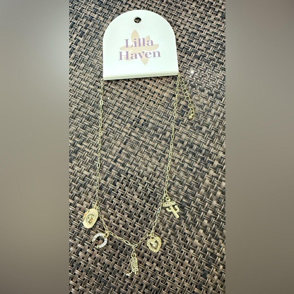 Gold Charm Necklace
